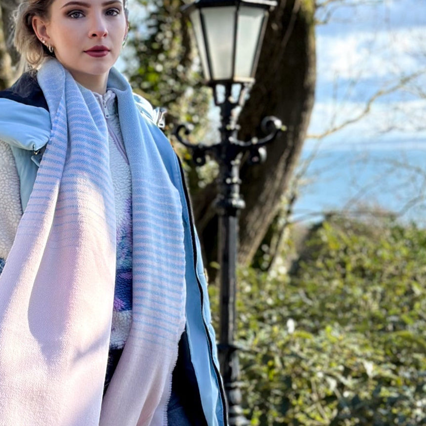 Hydrangea | Donegal Tweed Lambswool Scarf |