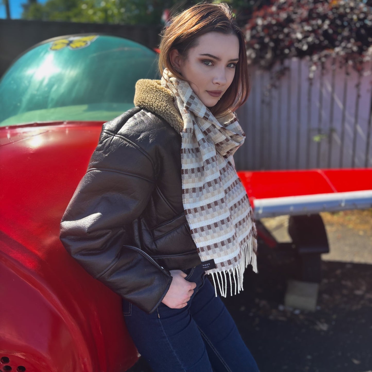 Amelia Earhart | Donegal Tweed lambswool Scarf |