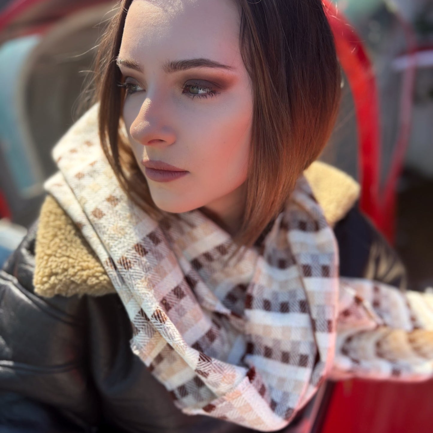 Amelia Earhart | Donegal Tweed lambswool Scarf |