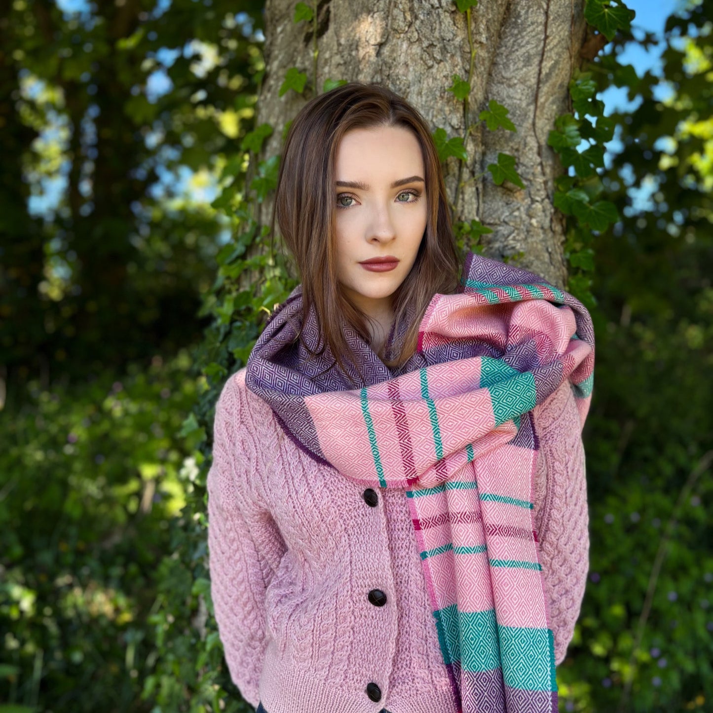Foxglove | Donegal Tweed merino Scarf