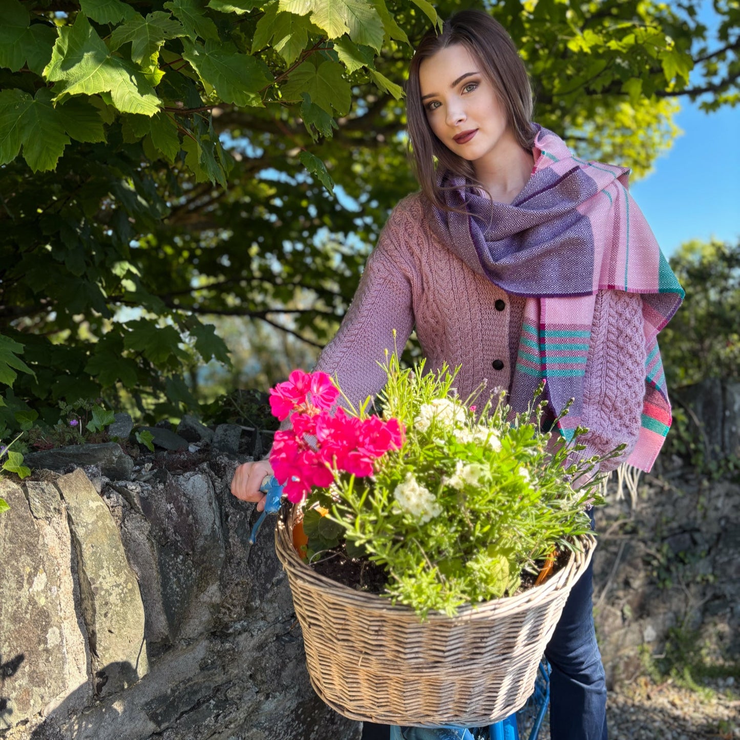 Foxglove | Donegal Tweed merino Scarf