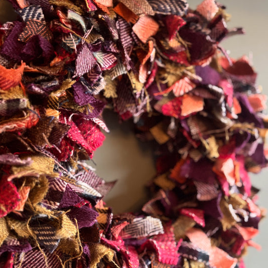 Fairy Ring Ruffly Wreath |  One-of-a-Kind Handmade Wreath