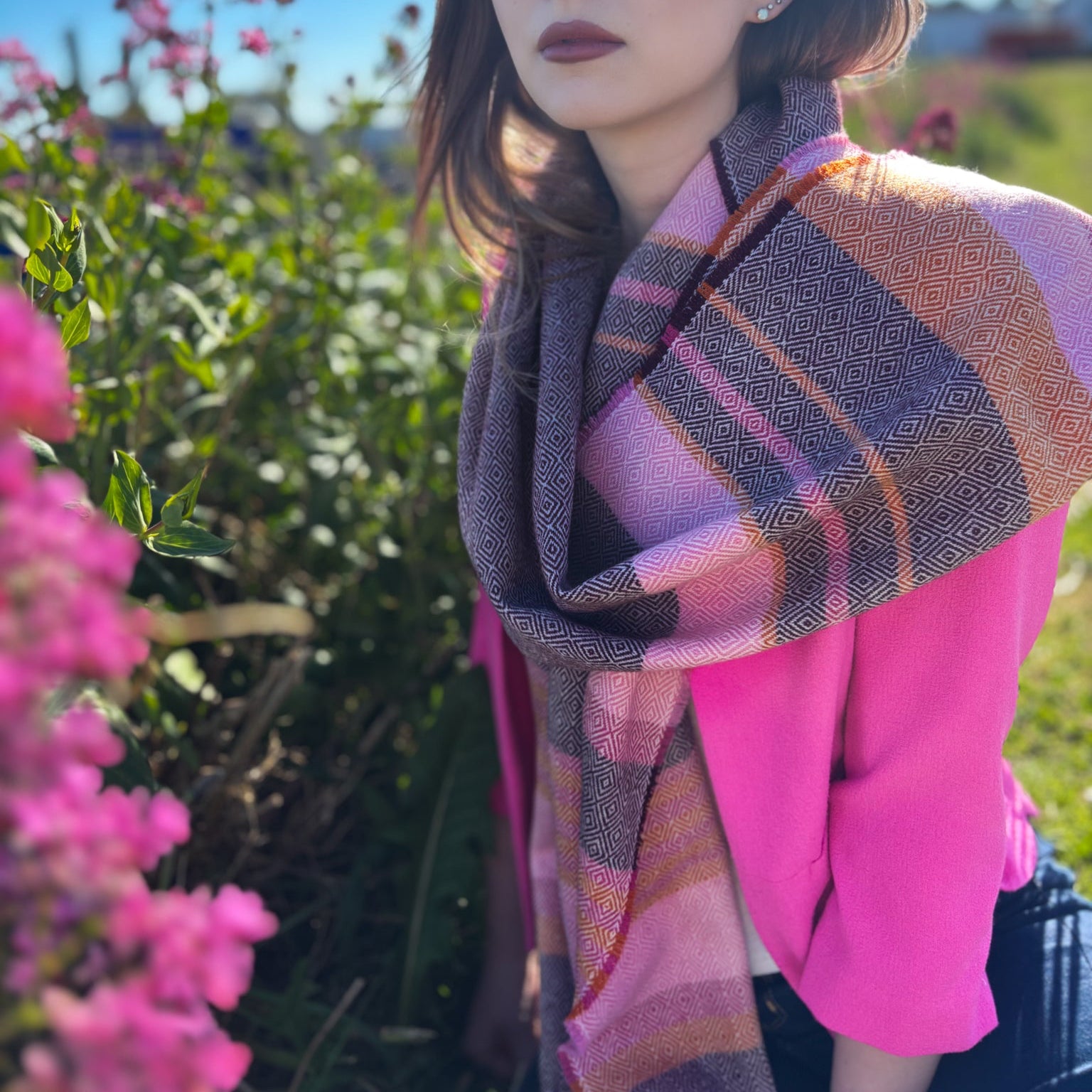 Irish Donegal Tweed Scarf 