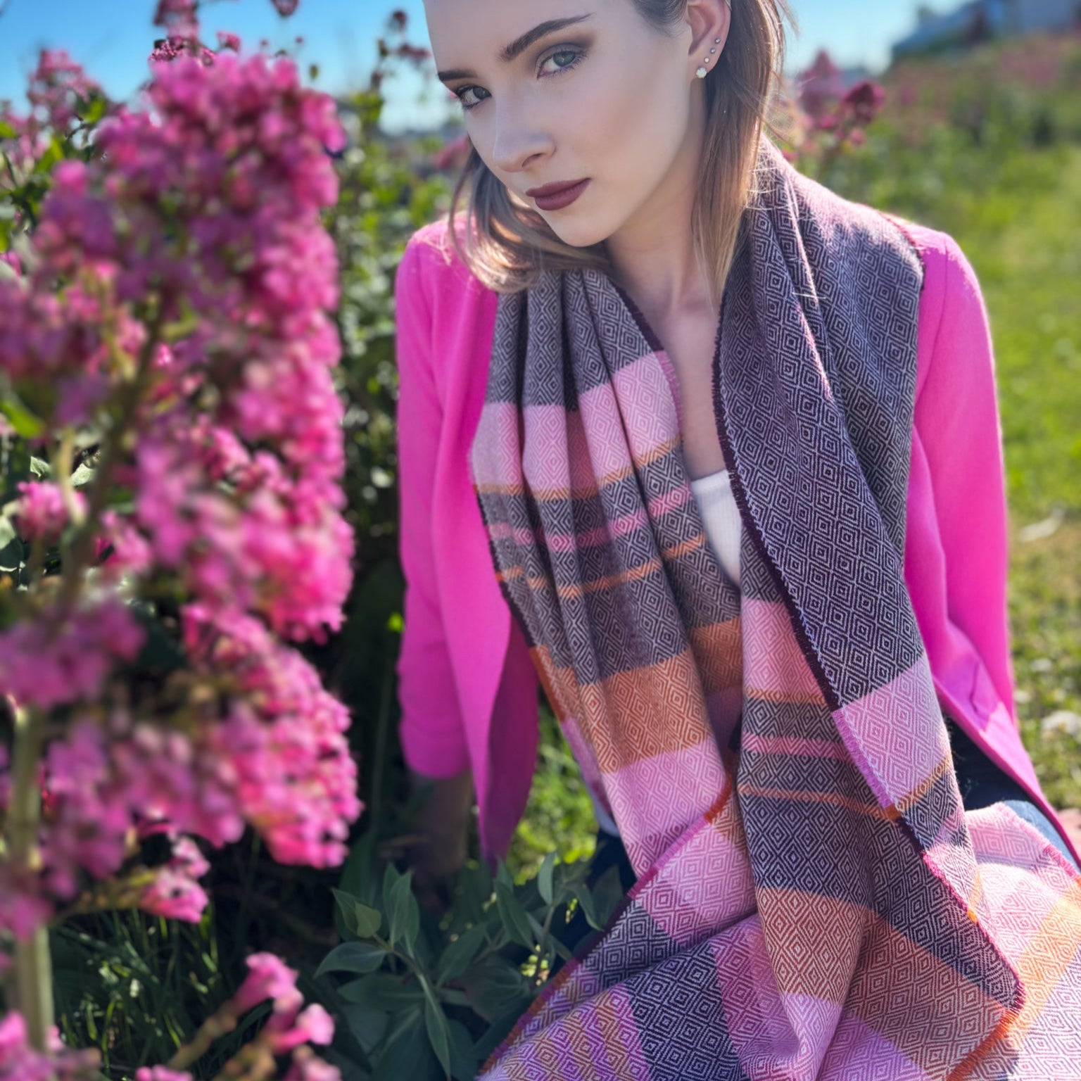 Irish Donegal Tweed Scarf 